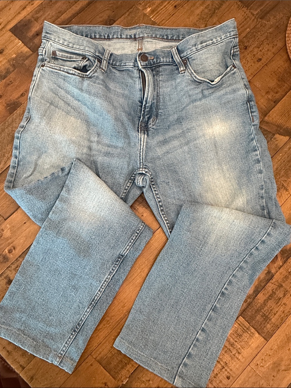 Old Navy Light Blue Denim Jeans with Contrast Stitching